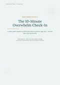 The 10-Minute Overwhelm Check-In