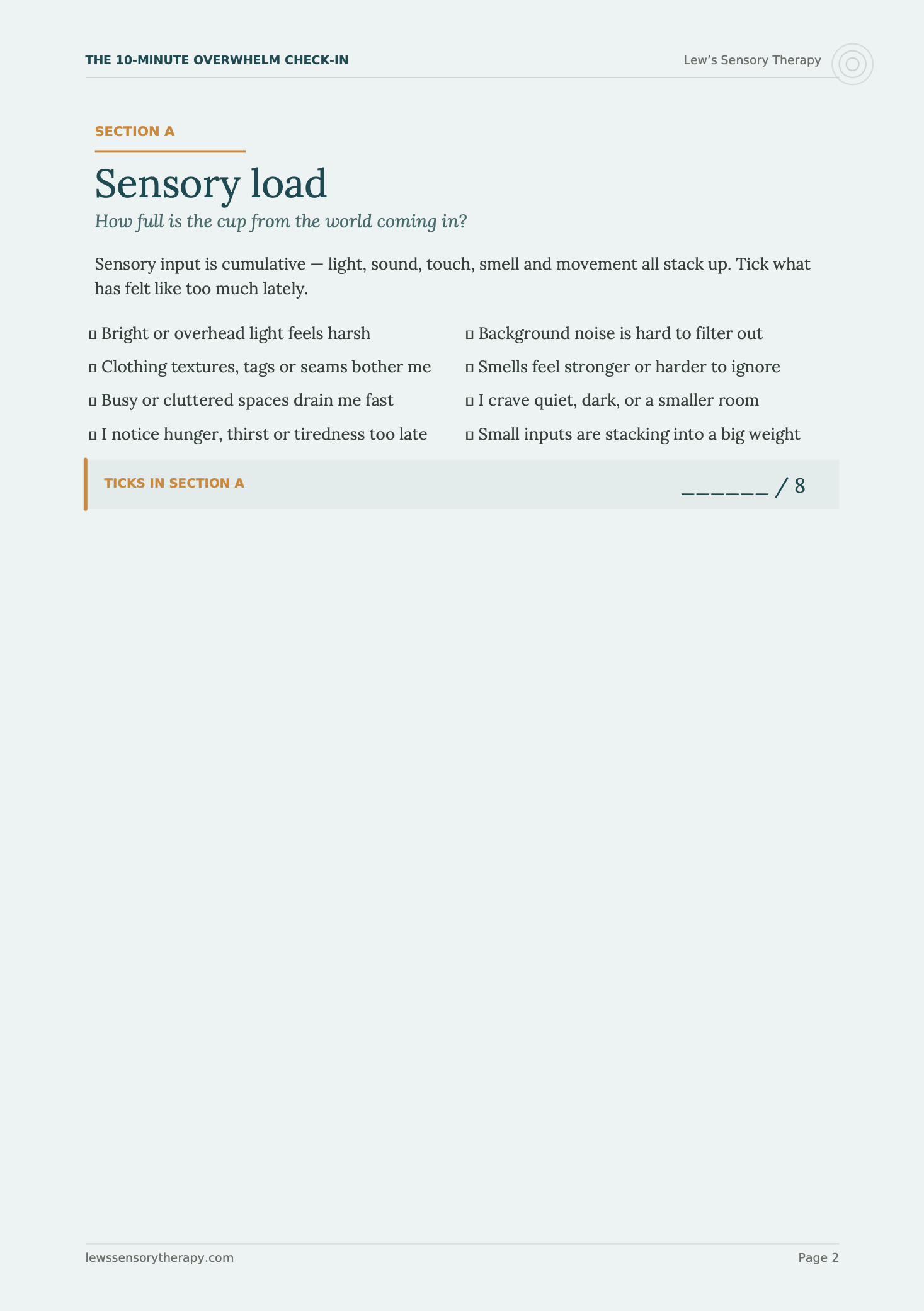 The 10-Minute Overwhelm Check-In
